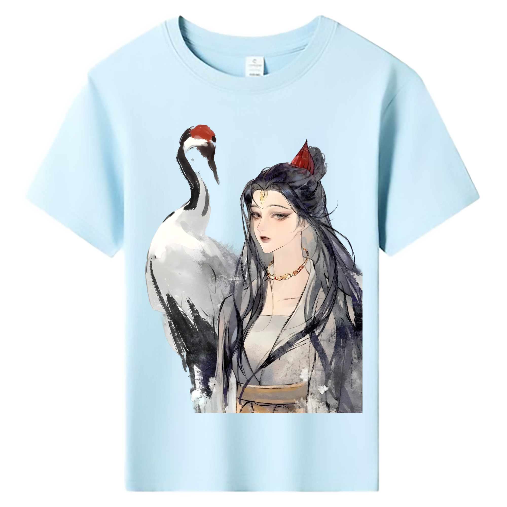 （画像用） Ne Zha 2 ナタ 魔童の大暴れ 綿100％キッズTシャツ（フロントプリント）